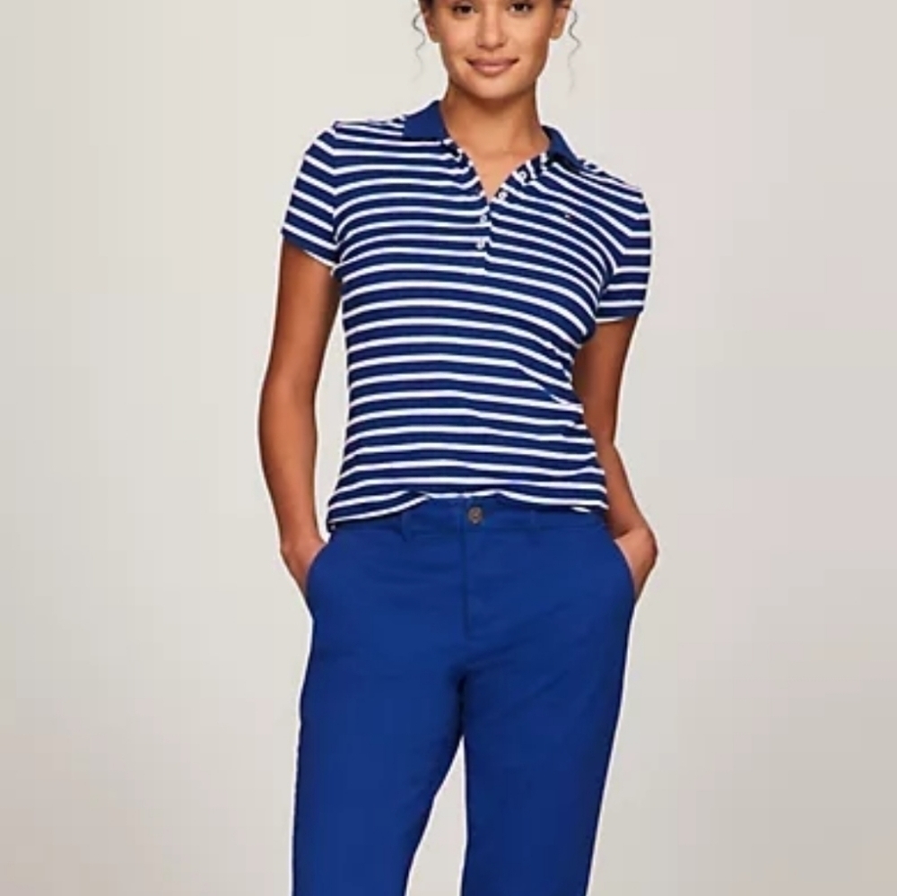 Tommy Hilfiger Freedom Skinny Midnight Blue Chino Ankle Pants